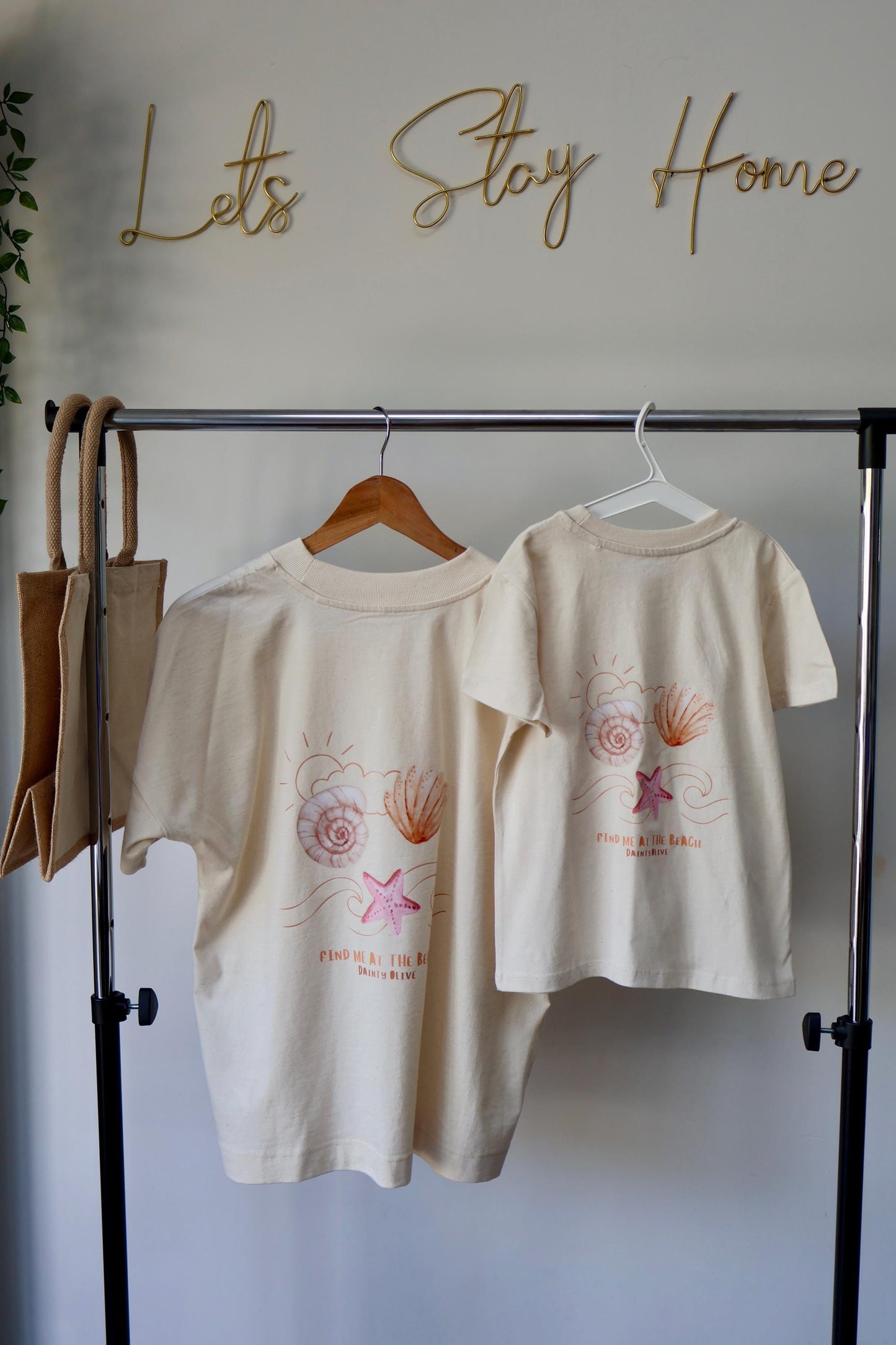 Find Me At The Beach Matching parent and child T shirt - Unisex