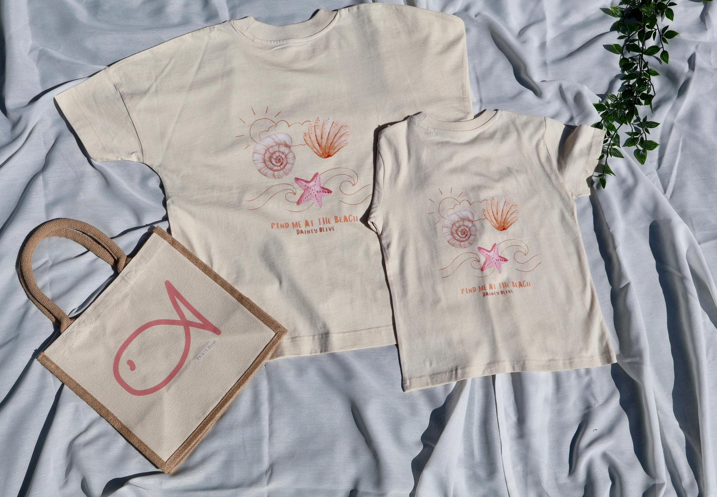 Find Me At The Beach Matching parent and child T shirt - Unisex