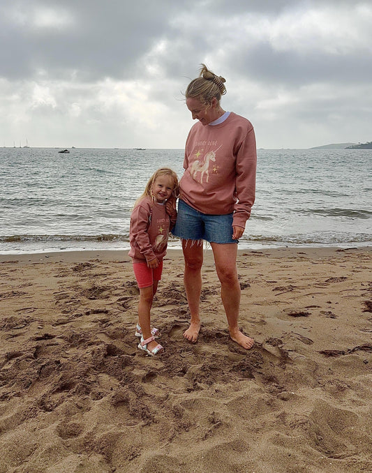 Pretty Unicorn Matching parent and child T Jumper - Unisex
