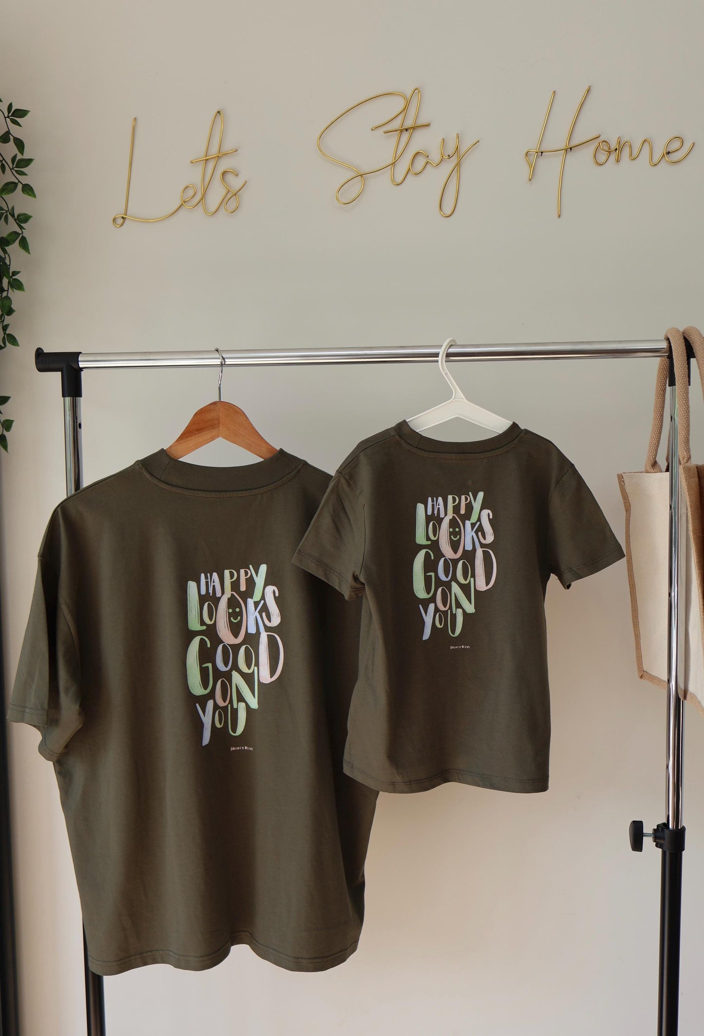 Happy Looks Good On You Matching parent and child T shirt - Unisex