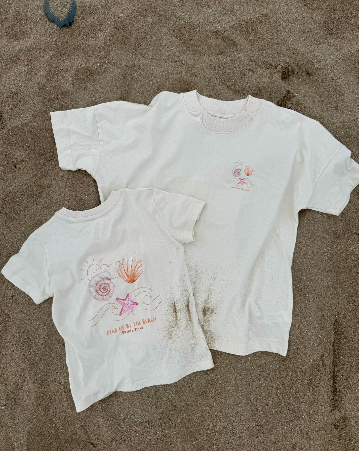 Find Me At The Beach Matching parent and child T shirt - Unisex