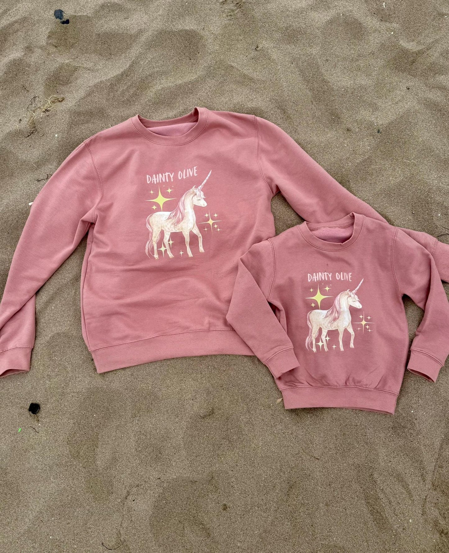 Pretty Unicorn Matching parent and child T Jumper - Unisex